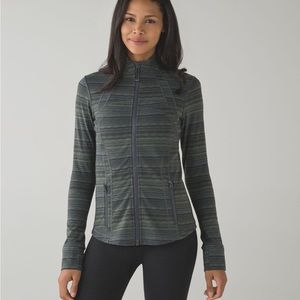 Lululemon Athletica Define Jacket — Space Dye Dark Green, Size 6